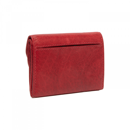 Portofel dama din piele naturala, The Chesterfield Brand, Newton, cu protectie anti scanare RFID, Rosu [1]