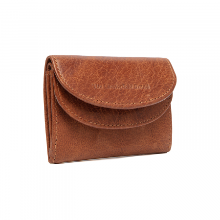Portofele - Portofel dama din piele naturala, The Chesterfield Brand, Newton, cu protectie anti scanare RFID, Maro coniac