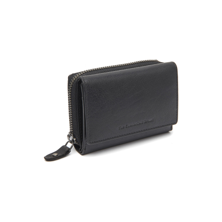 Portofele - Portofel dama din piele naturala, The Chesterfield Brand, Rimili, cu protectie anti scanare RFID, Negru