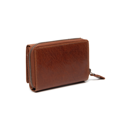 Portofel dama din piele naturala, The Chesterfield Brand, Rimili, cu protectie anti scanare RFID, Maro coniac [5]