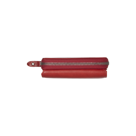 Portofel dama din piele naturala, The Chesterfield Brand, Rimili, cu protectie anti scanare RFID, Rosu [2]