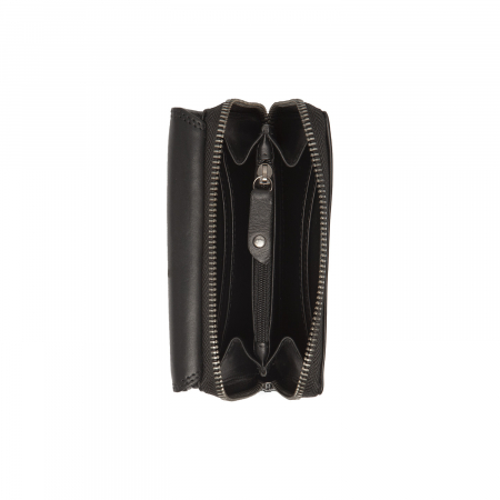 Portofel dama din piele naturala, The Chesterfield Brand, Salviano, cu protectie anti scanare RFID, Negru [2]