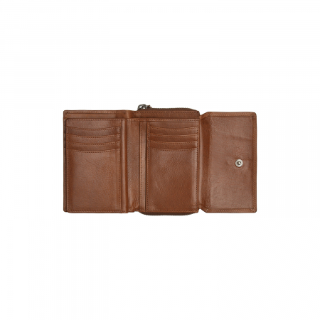Portofel dama din piele naturala, The Chesterfield Brand, Salviano, cu protectie anti scanare RFID, Maro coniac [3]