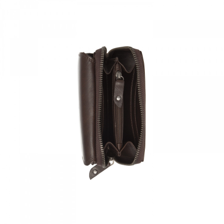 Portofel dama din piele naturala, The Chesterfield Brand, Salviano, cu protectie anti scanare RFID, Maro inchis [2]