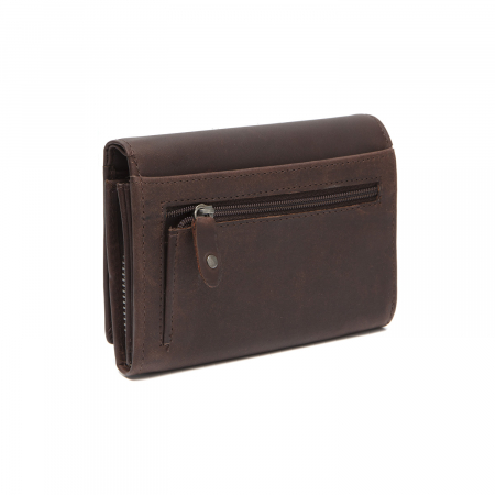Portofel dama din piele naturala, The Chesterfield Brand, Seattle, cu protectie anti scanare RFID, Maro inchis [4]