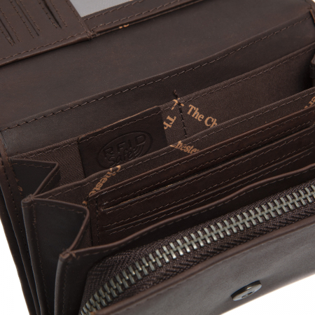Portofel dama din piele naturala, The Chesterfield Brand, Seattle, cu protectie anti scanare RFID, Maro inchis [2]