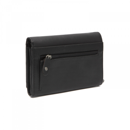 Portofel dama din piele naturala, The Chesterfield Brand, Seattle, cu protectie anti scanare RFID, Negru [4]