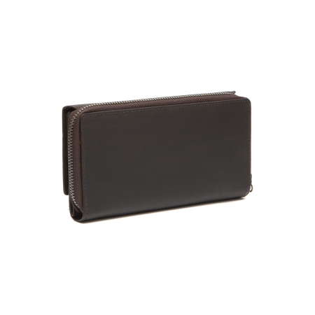Portofel dama din piele naturala, The Chesterfield Brand, Shanghai, cu protectie anti scanare RFID, Maro inchis [4]
