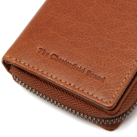 Portofel dama din piele naturala, The Chesterfield Brand, Sionel, cu protectie anti scanare RFID, Maro coniac [2]