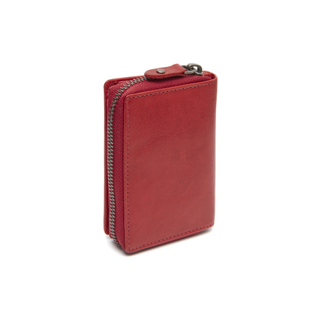 Portofel dama din piele naturala, The Chesterfield Brand, Sionel, cu protectie anti scanare RFID, Rosu [5]