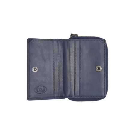 Portofel dama din piele naturala, The Chesterfield Brand, Sionel, cu protectie anti scanare RFID, Bleumarin [1]