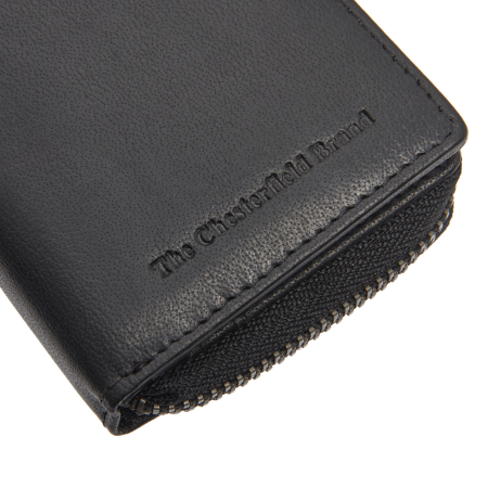 Portofel dama din piele naturala, The Chesterfield Brand, Sionel, cu protectie anti scanare RFID, Negru [2]