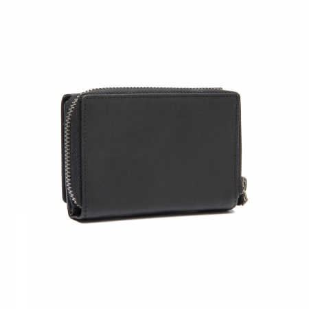 Portofel dama din piele naturala, The Chesterfield Brand, Sorraia, cu protectie anti scanare RFID, Negru [5]