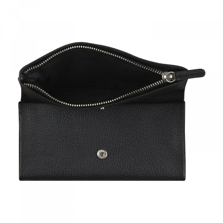 Portofel dama din piele naturala moale, Bugatti, model Lady Top 401, Negru [4]