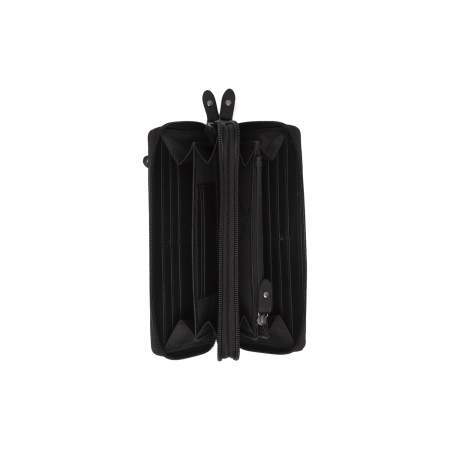 Portofel dama, The Chesterfield Brand, cu protectie anti scanare RFID, din piele naturala, Hadley, Negru [3]