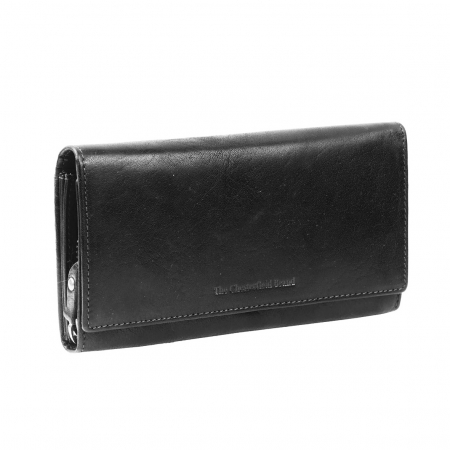Portofel dama, The Chesterfield Brand, cu protectie anti scanare RFID, din piele naturala, Hampton, Negru [1]