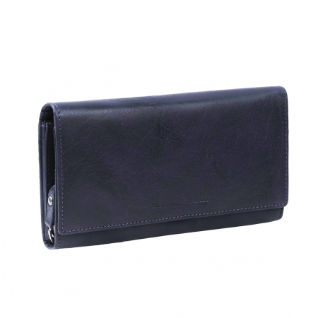 Portofele - Portofel dama, The Chesterfield Brand, cu protectie anti scanare RFID, din piele naturala, Hampton, Bleumarin