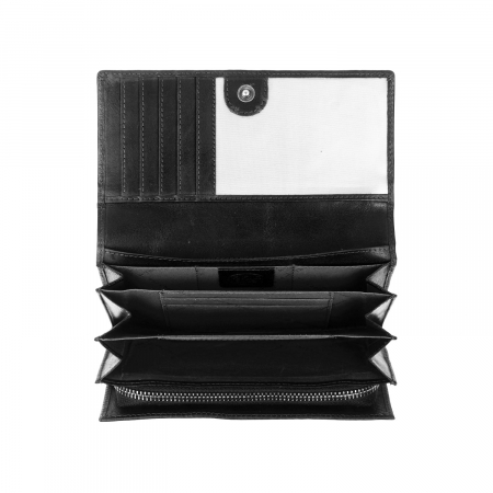 Portofel dama, The Chesterfield Brand, cu protectie anti scanare RFID, din piele naturala, Hampton, Negru [2]