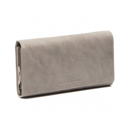 Portofel dama, The Chesterfield Brand, cu protectie anti scanare RFID, din piele naturala, Hampton, Gri [1]