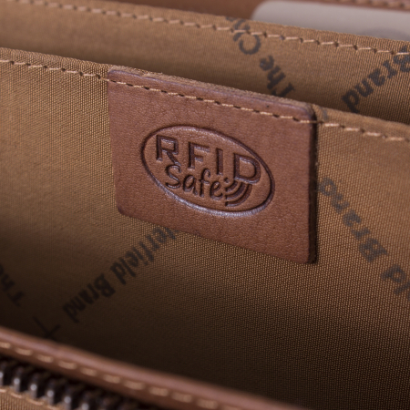 Portofel dama, The Chesterfield Brand, cu protectie anti scanare RFID, din piele naturala, Mirthe, Maro coniac [7]