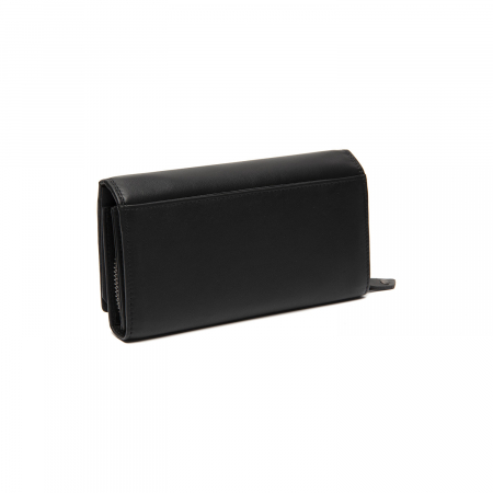 Portofel dama, The Chesterfield Brand, cu protectie anti scanare RFID, din piele naturala nappa, Arvento, Negru [5]