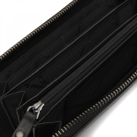 Portofel dama, The Chesterfield Brand, cu protectie anti scanare RFID, din piele naturala nappa, Cantara, Negru [2]