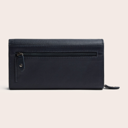 Portofel dama, The Chesterfield Brand, cu protectie anti scanare RFID, din piele naturala Valetta, Bleumarin [9]