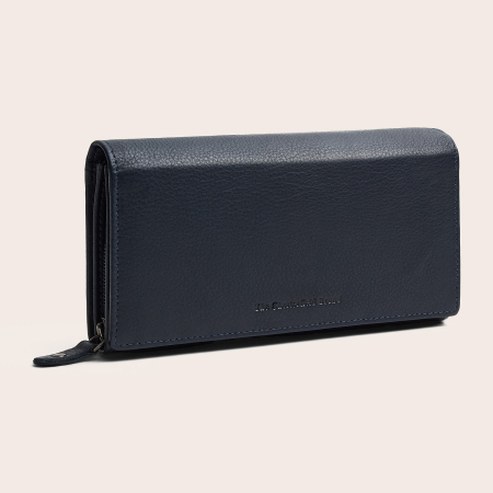 Portofele - Portofel dama, The Chesterfield Brand, cu protectie anti scanare RFID, din piele naturala Valetta, Bleumarin