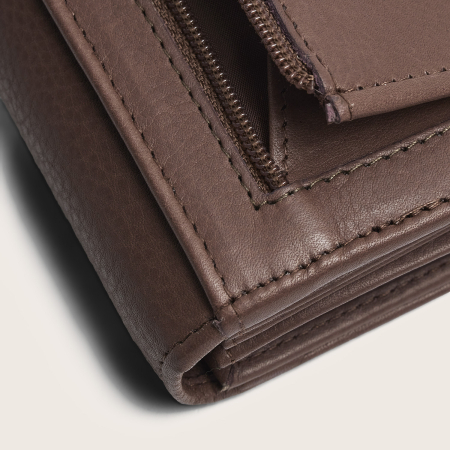 Portofel dama, The Chesterfield Brand, cu protectie anti scanare RFID, din piele naturala Valetta, Taupe inchis [7]