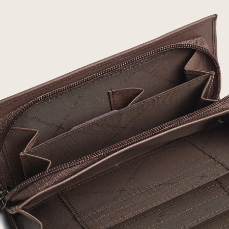 Portofel dama, The Chesterfield Brand, cu protectie anti scanare RFID, din piele naturala Valetta, Taupe inchis [2]