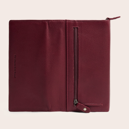 Portofel dama, The Chesterfield Brand, cu protectie anti scanare RFID, din piele naturala Valetta, Rosu inchis [9]