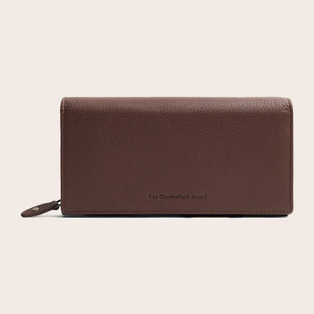 Portofel dama, The Chesterfield Brand, cu protectie anti scanare RFID, din piele naturala Valetta, Taupe inchis [5]
