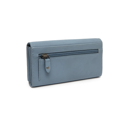 Portofel dama, The Chesterfield Brand, cu protectie anti scanare RFID, din piele naturala Valetta, Albastru deschis [5]