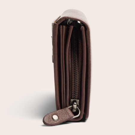 Portofel dama, The Chesterfield Brand, cu protectie anti scanare RFID, din piele naturala Valetta, Taupe inchis [3]