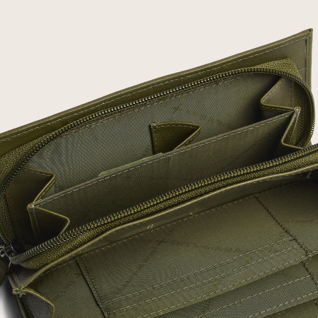 Portofel dama, The Chesterfield Brand, cu protectie anti scanare RFID, din piele naturala Valetta, Verde olive [6]