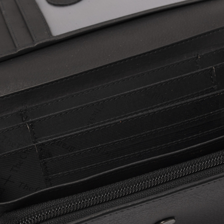 Portofel dama, The Chesterfield Brand, cu protectie anti scanare RFID, din piele naturala Valetta, Negru [2]