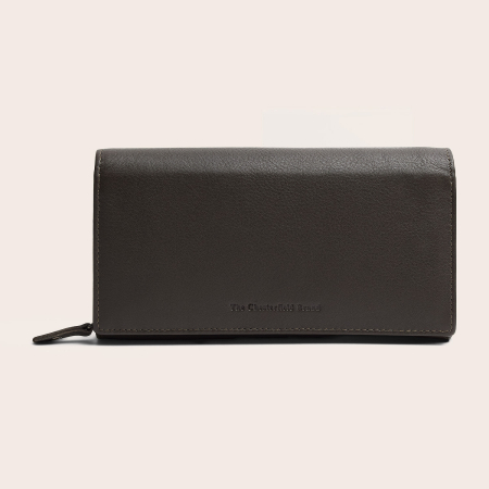 Portofel dama, The Chesterfield Brand, cu protectie anti scanare RFID, din piele naturala Valetta, Gri argila [8]