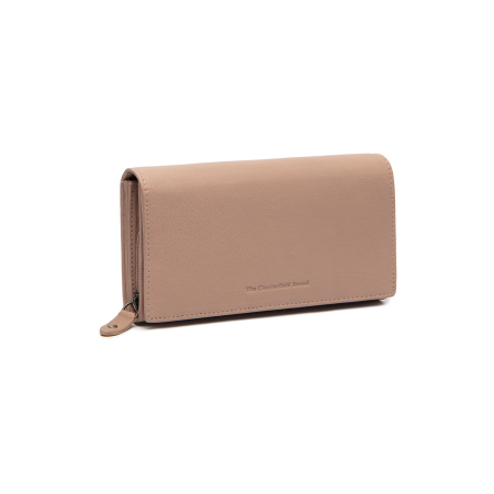 Portofele - Portofel dama, The Chesterfield Brand, cu protectie anti scanare RFID, din piele naturala Valetta, Roz pudra