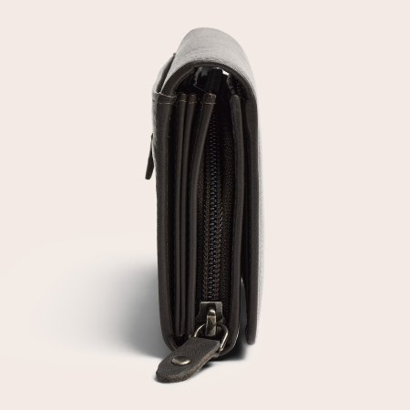 Portofel dama, The Chesterfield Brand, cu protectie anti scanare RFID, din piele naturala Valetta, Gri argila [9]