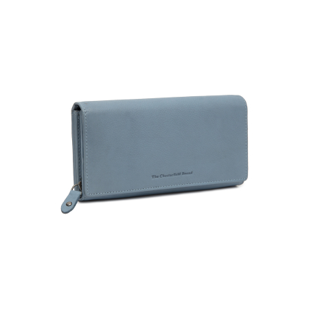 Portofele - Portofel dama, The Chesterfield Brand, cu protectie anti scanare RFID, din piele naturala Valetta, Albastru deschis