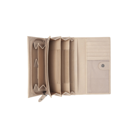Portofel dama, The Chesterfield Brand, cu protectie anti scanare RFID, din piele naturala Valetta, Bej [1]