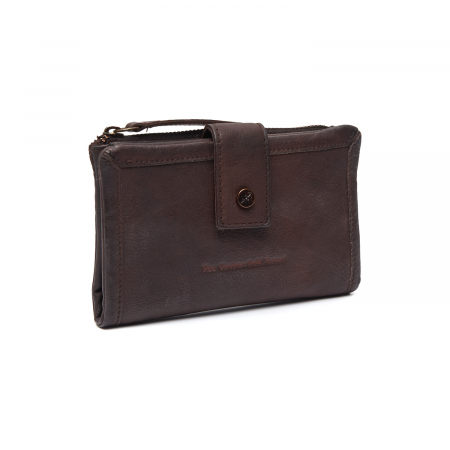 Portofel dama, The Chesterfield Brand, piele naturala, Amalfi, cu protectie anti scanare RFID, Maro inchis