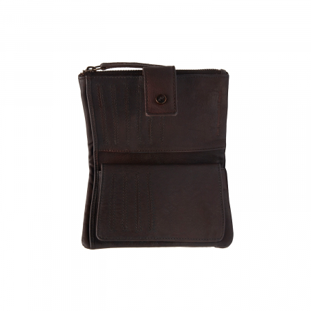 Portofel dama, The Chesterfield Brand, piele naturala, Amalfi, cu protectie anti scanare RFID, Maro inchis [1]