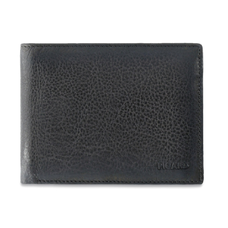 Barbati - Portofel de barbati, Picard, cu protectie anti scanare RFID, din piele naturala, Hans, Negru