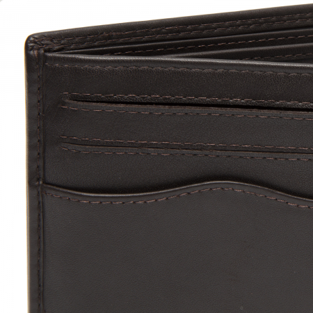 Portofel de barbati, The Chesterfield Brand, cu protectie anti scanare RFID, din piele naturala, Lynnwood, Maro inchis [3]