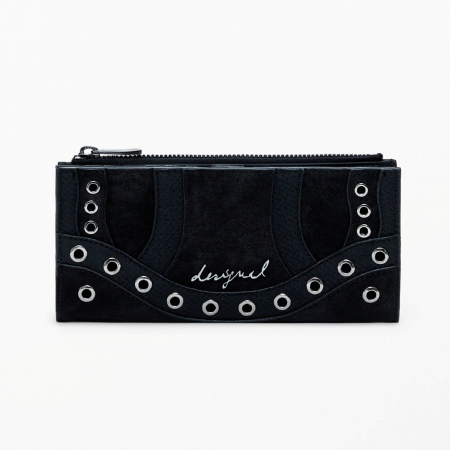 Portofel de dama, Desigual, seria Snake Patch Pia, Negru [2]