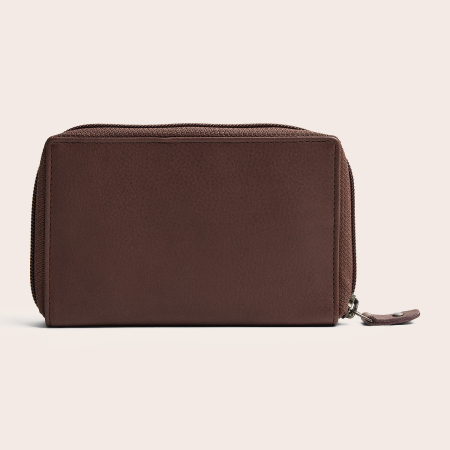 Portofel de dama, din piele naturala cu protectie RFID, The Chesterfield Brand, Orveta -  Taupe inchis [10]
