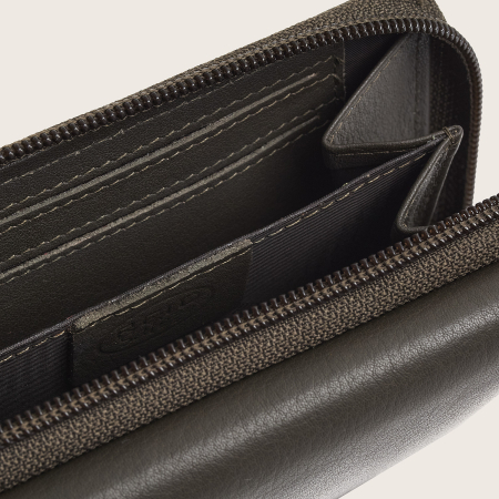Portofel de dama, din piele naturala cu protectie RFID, The Chesterfield Brand, Orveta - Gri argilos [5]