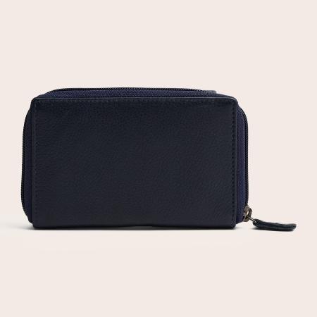 Portofel de dama, din piele naturala cu protectie RFID, The Chesterfield Brand, Orveta - Bleumarin [10]