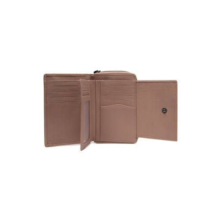 Portofel de dama, din piele naturala cu protectie RFID, The Chesterfield Brand, Orveta - Roz pastel [1]